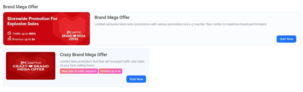 Lazada Brand Mega Offer