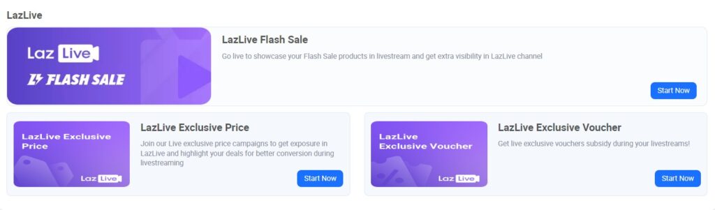Lazada - LazLive flash sale