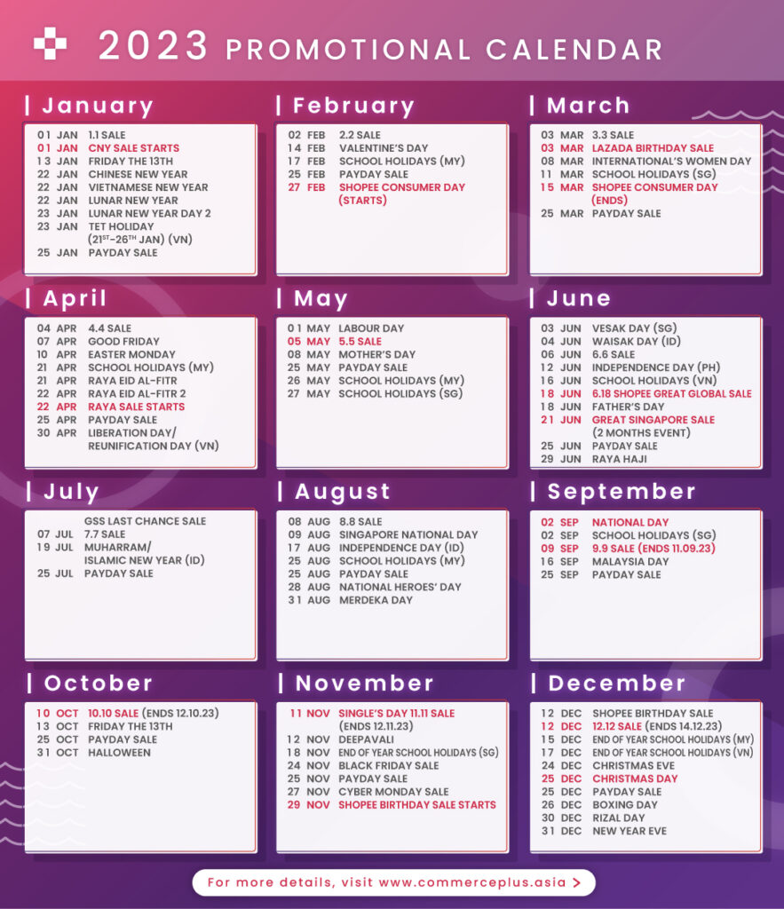 2023 C+ Promotional Calendar 2023