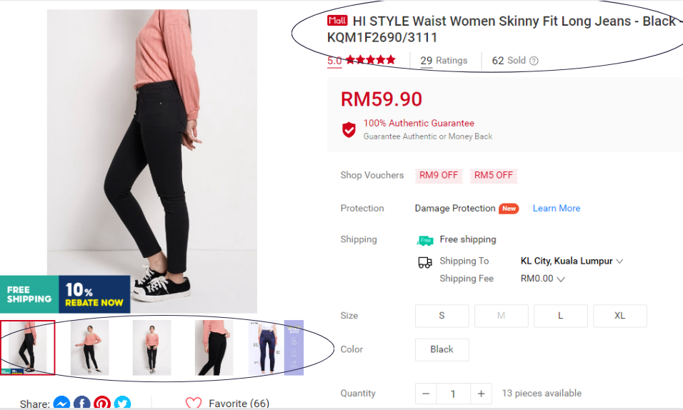 Well Optimized Product Listing